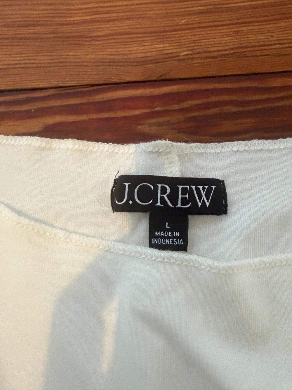 J. Crew Refined Rib Shell Tank - Ivory - Picture 5 of 5